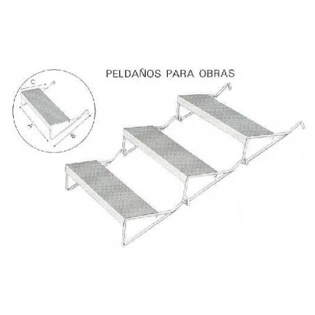 PELDAÑO OBRA (HASTA 100 UDS.)