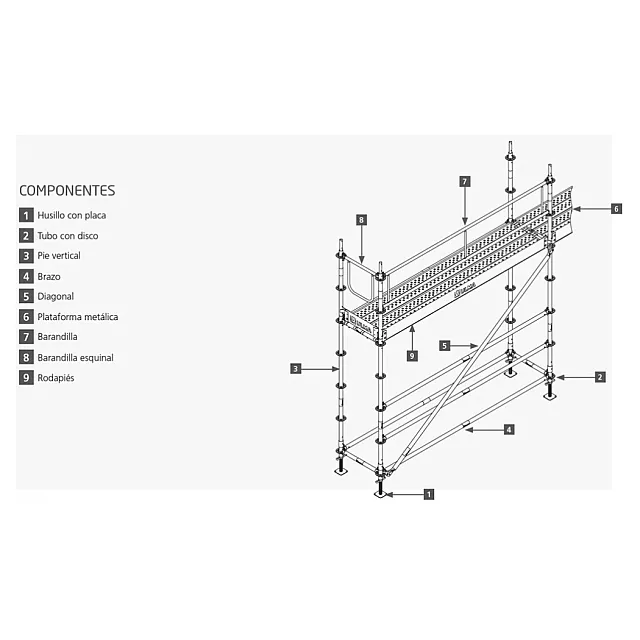 SOPORTE PLATAFORMA 1,50 MTS