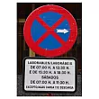 SEÑAL TRÁFICO METÁLICA C/POSTE